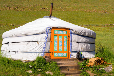 Yurt - a traditional home in Mongolia