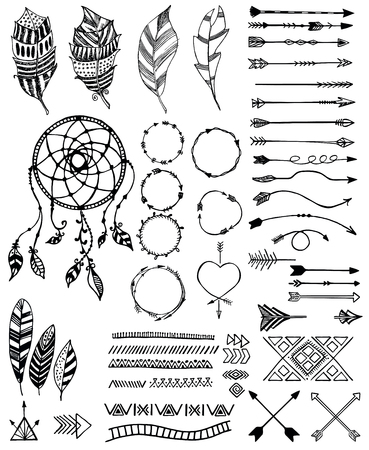 Tribal pack icon set.のイラスト素材