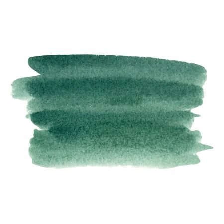 Abstract green vector hand-drawn watercolor background. Colorful template.のイラスト素材