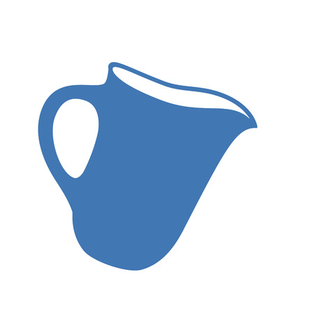 Milk jug or pitcher illustration. Jug or jar iconの写真素材