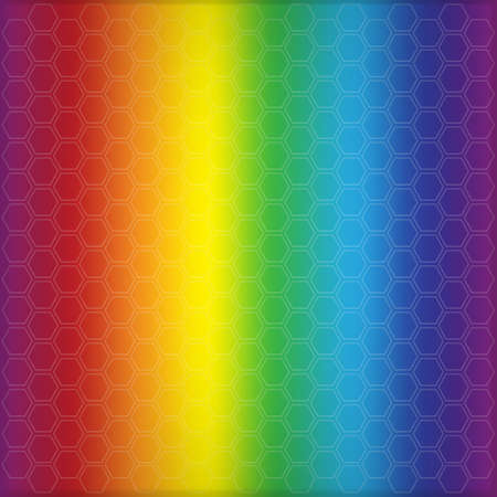 Abstract rainbow background with cellsのイラスト素材