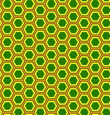 Abstract geometric seamless pattern. Hexagon background. Vector Illustrationのイラスト素材