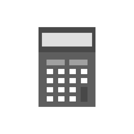 Calculator icon. Symbol in trendy flat style isolated on white background. Illustration element for your web site design, , app, UI.の写真素材