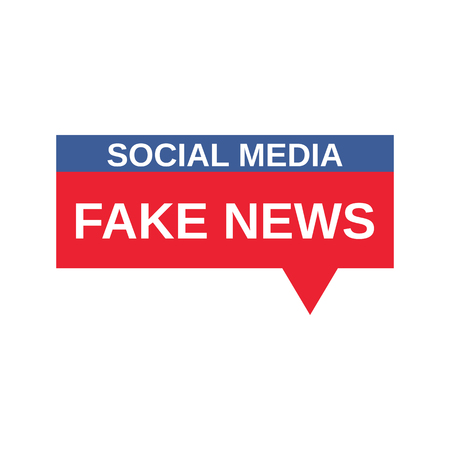 Social Media Fake News sign. Vector Illustrationのイラスト素材