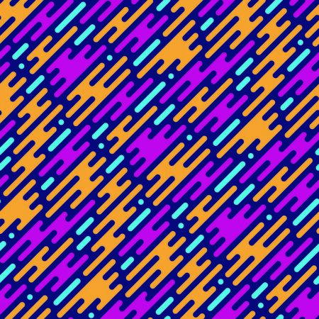Flat style smoke seamless pattern. Vector Illustrationのイラスト素材