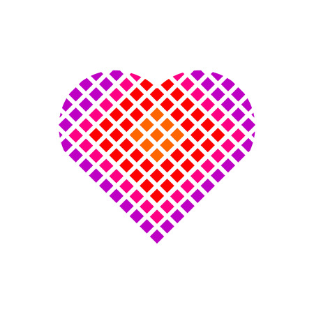 Heart Icon. Love symbol. Isolated on White Backgroundのイラスト素材