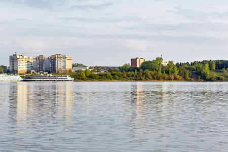 The river Berd, Berdsk, Novosibirsk oblast, Siberia, Russia - may 14, 2017: a view of the city and the river Berdのeditorial素材