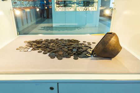Suzun, Novosibirsk region, Western Siberia, Russia-July 21, 2018: found treasures. Museum and tourist complex " Suzun-plant. Mint"のeditorial素材