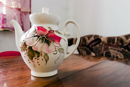 pictured in the photo large beautiful it is on the tableの写真素材