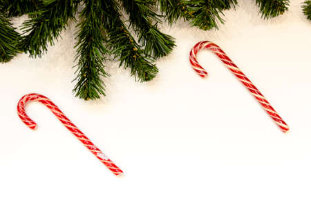 crhistmas tree decoration and white backgroundの写真素材
