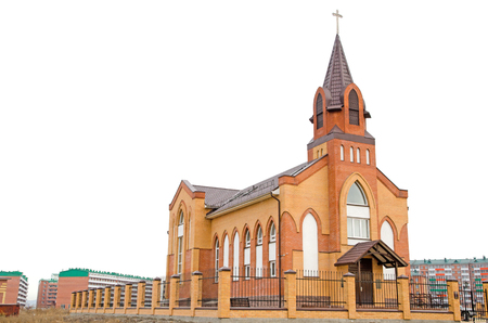 The Catholic Church in the Outback of Russia.の写真素材