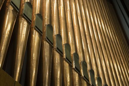 Traditional organ pipes の写真素材