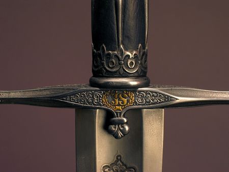 Smart sword of the knight of the Middle Agesの写真素材