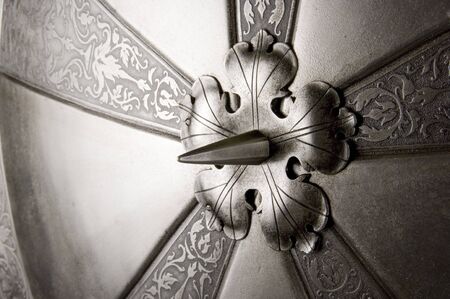 Knightly board. An element for defense of the medieval soldierの写真素材