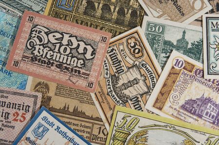 Old German money. At the present time are collectibleのeditorial素材