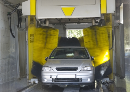 Automatic car wash - very fast and convenient serviceの写真素材