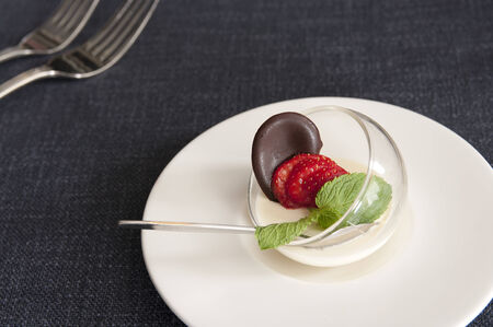 Beautiful decorated table. Tasty and beautiful food in a restaurant

の写真素材