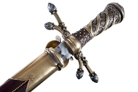 smart dagger of the medieval soldier. It was used for huntingの写真素材