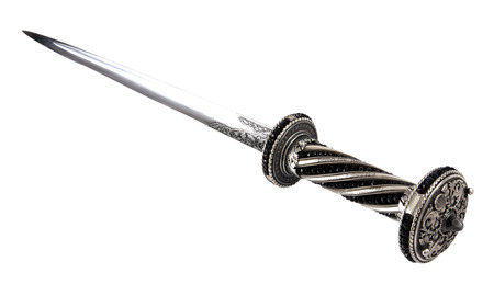 smart dagger of the medieval soldier. It was used for hunting