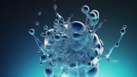 Capturing the Dynamic Energy of a Molecular Explosion. Generative AIの素材