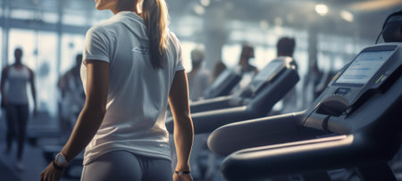 Grit and Intensity in Action During Gym Workouts. Generative AIの素材