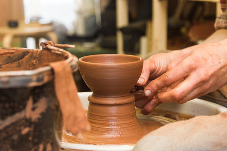 At the potter's workshopの写真素材