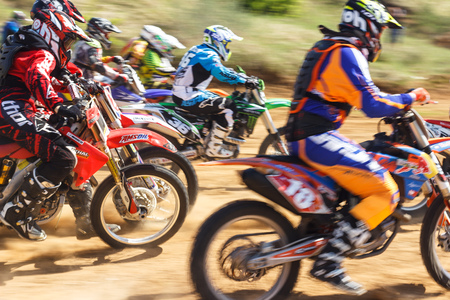 Yaroslavl, Yaroslavl Region / Russia - 05 14-15 2016: Motocross championshipのeditorial素材