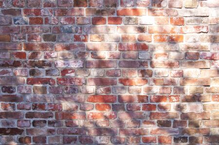 stones backdrop backgrounds bricks brickwall brown old orange stonewall surface textures shadowの写真素材