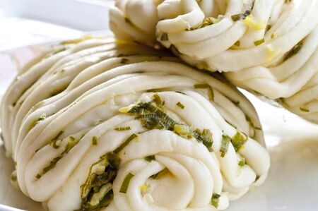 Taiwan Culture layer flour snacks eat background nobody healthy vegetarian green white