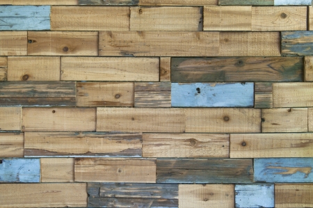 blue brown wood wall