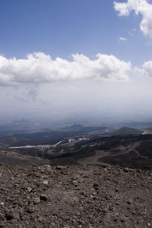 View Of South Of Etnaの写真素材