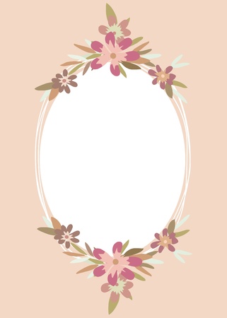 Flowers frame  のイラスト素材