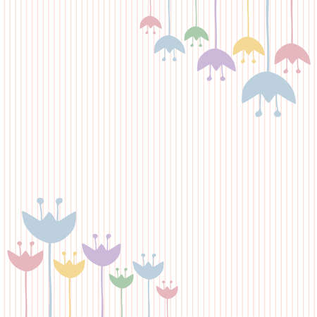 Frame of flower on empty spaceのイラスト素材