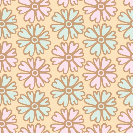 Seamless pattern of flower backgroundのイラスト素材