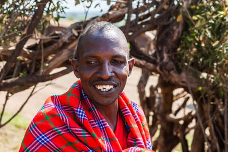 AMBOSELI, KENYA - AUG 20, 2008: Masai tribeのeditorial素材