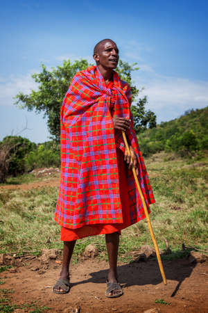 AMBOSELI, KENYA - AUG 20, 2008: Masai tribeのeditorial素材