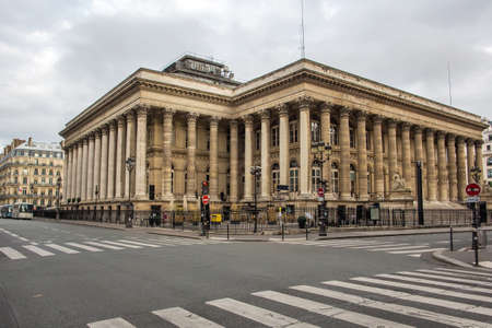 FRANCE, PARIS - OCTOBER, 02, 2016 Streets, buildings and traffic.のeditorial素材