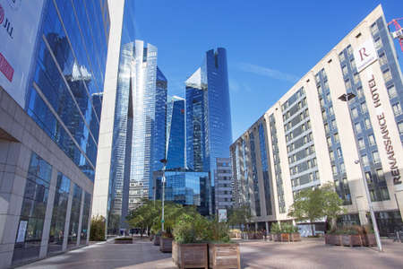 FRANCE, PARIS - OCTOBER, 02, 2016: La Defense - business districtのeditorial素材