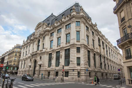 FRANCE, PARIS - OCTOBER, 02, 2016 Streets, buildings and traffic.のeditorial素材