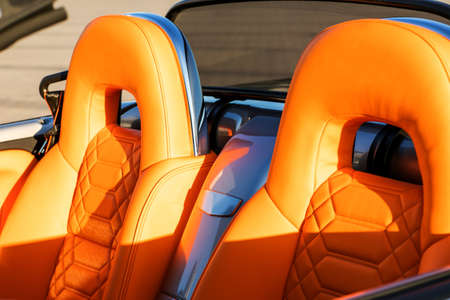 The image of interior inside of premium class carの写真素材