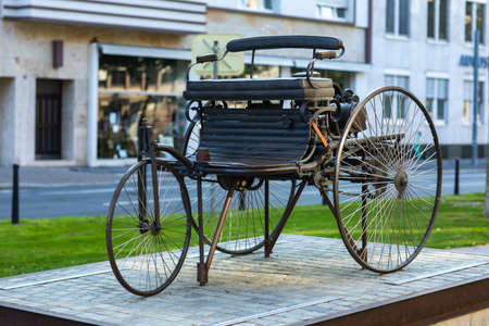 Old carriage, Scenery in Germanyの写真素材