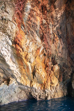 Zakynthos, Greece. Blue caves of the island of Zakynthos.の写真素材