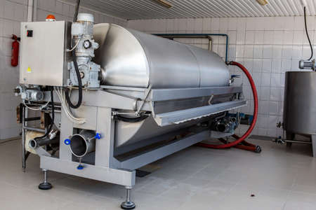 factory equipment for the production of alcoholの写真素材
