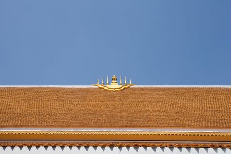 Roof tiles of temple at Wat Phra That Doi Suthepの写真素材