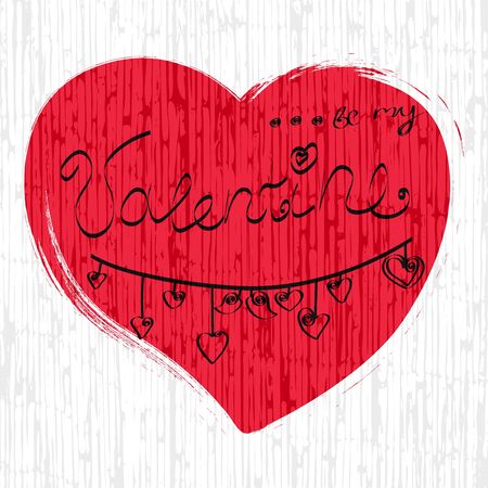 Romantic Valentines day lettering. Calligraphy postcard or poster graphic design lettering element.のイラスト素材