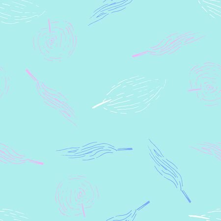 Hand drawn leaves seamless paternのイラスト素材
