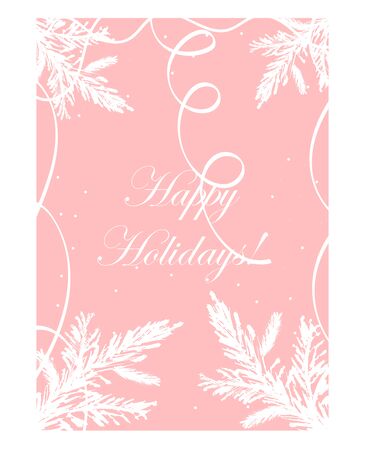 Abstract hand drawn universal card. Happy holidays vector graphic background for invitations, greeting cards, posters, covers, postcards, etc.のイラスト素材
