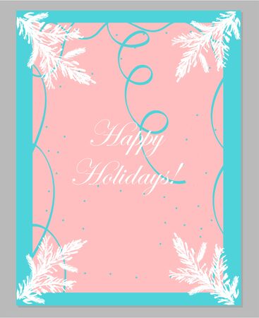 Abstract hand drawn universal card. Happy holidays vector graphic background for invitations, greeting cards, posters, covers, postcards, etc.のイラスト素材