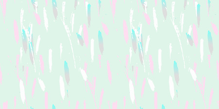 Trendy abstract seamless pattern. Brush confetti background. Pastel colors with gold. Wedding, fabric, wallpaper, party invitation, wrapping, birthday anniversary etc Vectorのイラスト素材