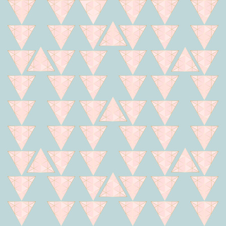 Geometric hipster pattern with gold triangular elements. Trendy chic golden background design for...